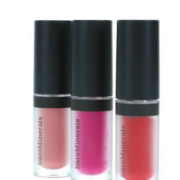 BareMinerals Go Bold Or Go Bare Perfect Trio Mini Statement Matte Liquid Lipcolo - Picture 5 of 6